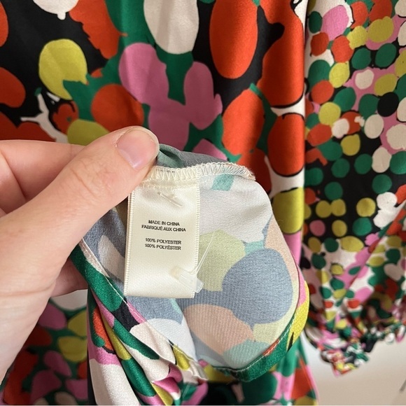 PORRIDGE x ANTHROPOLOGIE *Rare* Puff Sleeve Polka Dot Multicolor Maxi Dress - Picture 10 of 11